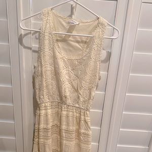 Cream Lace Dress